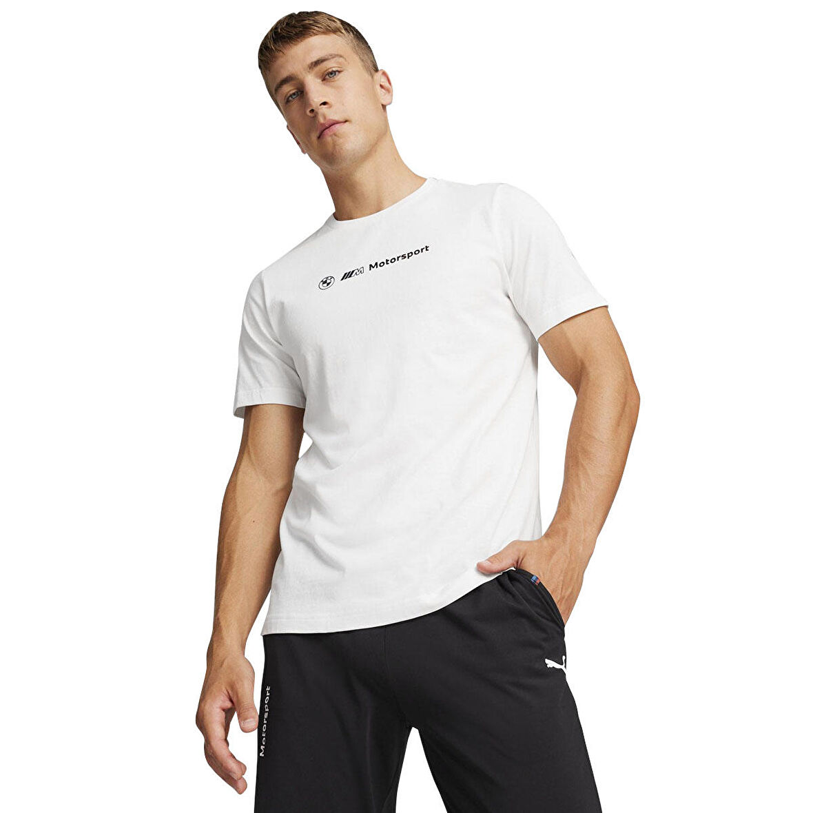 Bmw Mms Erkek Beyaz Günlük Stil T-Shirt 62416002