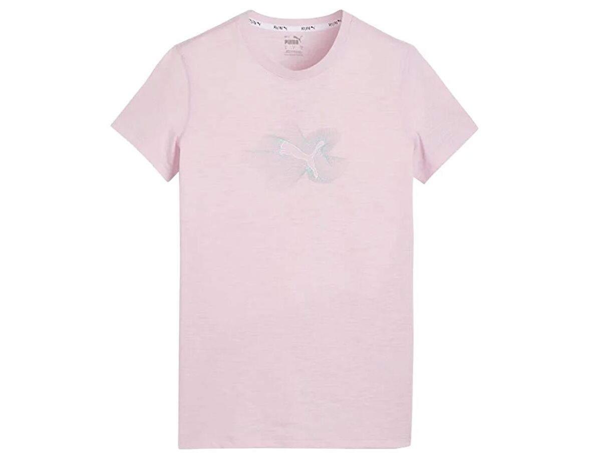 Puma Women's Radiant Run Tee Kadın Günlük Tişört 52512360 Pembe