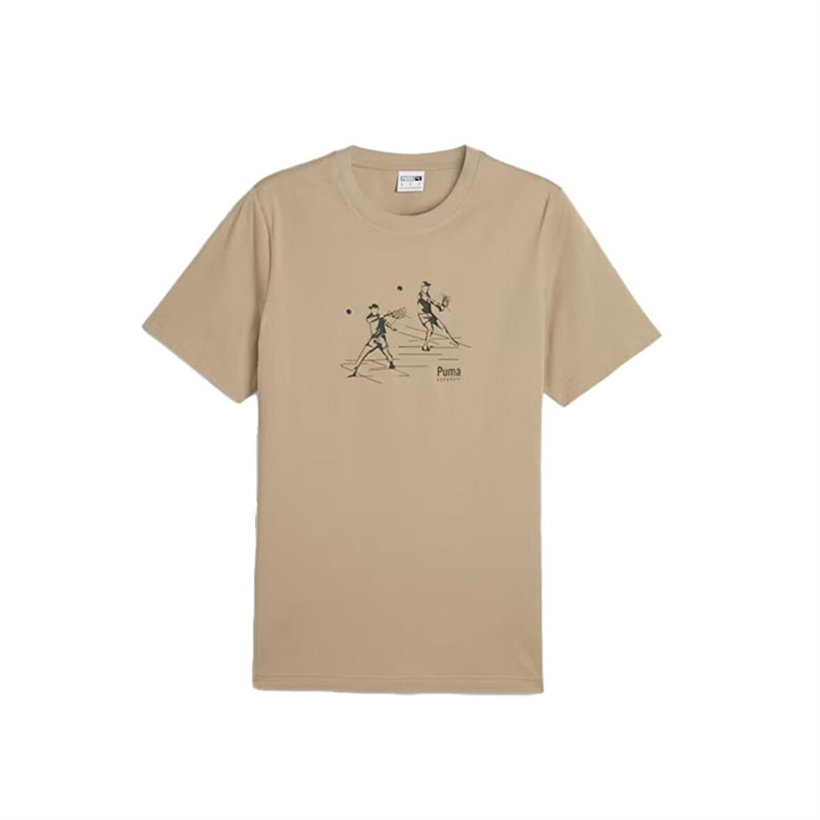 Puma Team Graphic Erkek T-Shirt 624334-83 Bej