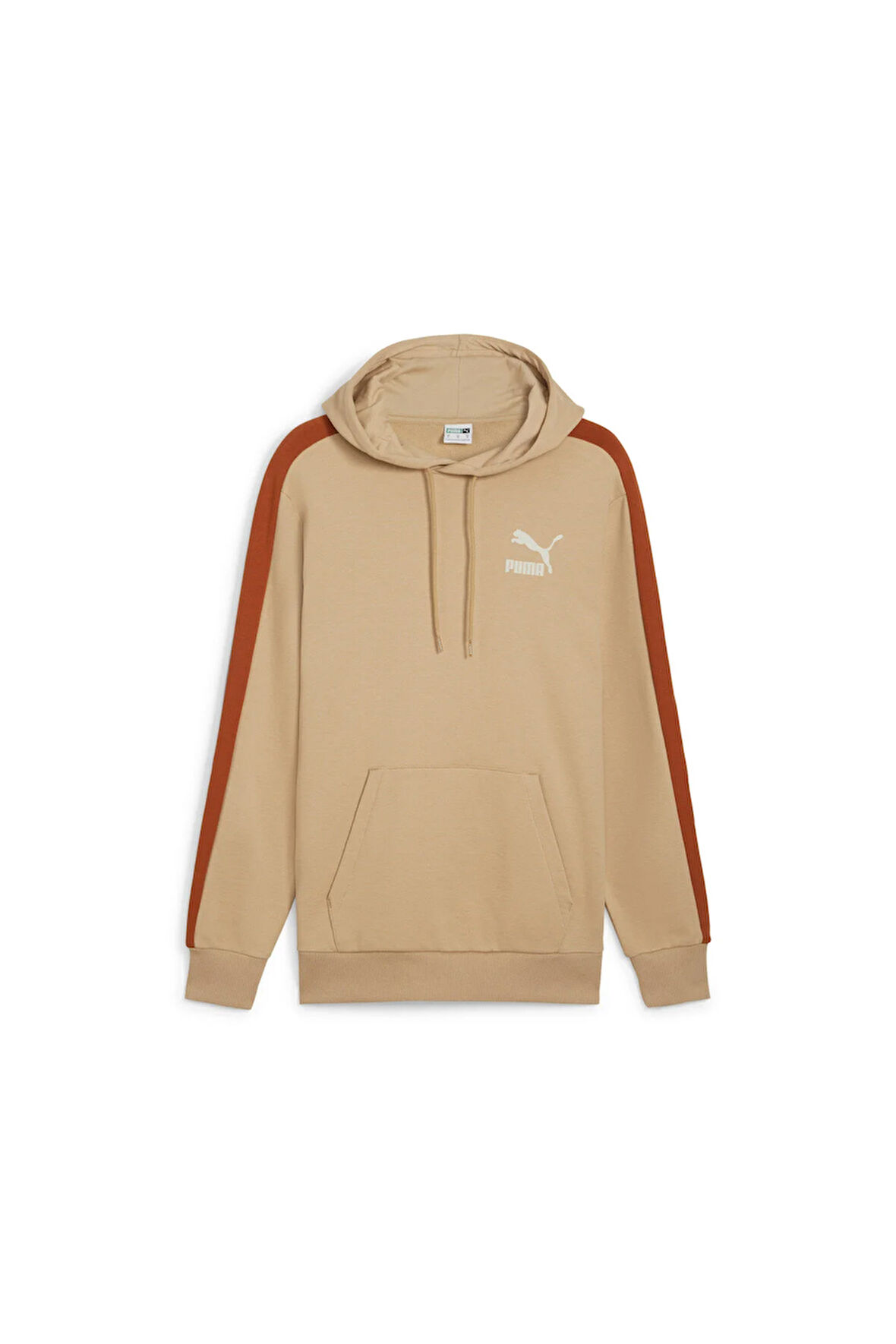 T7 Iconic Hoodie Erkek Kahverengi Sweatshirt