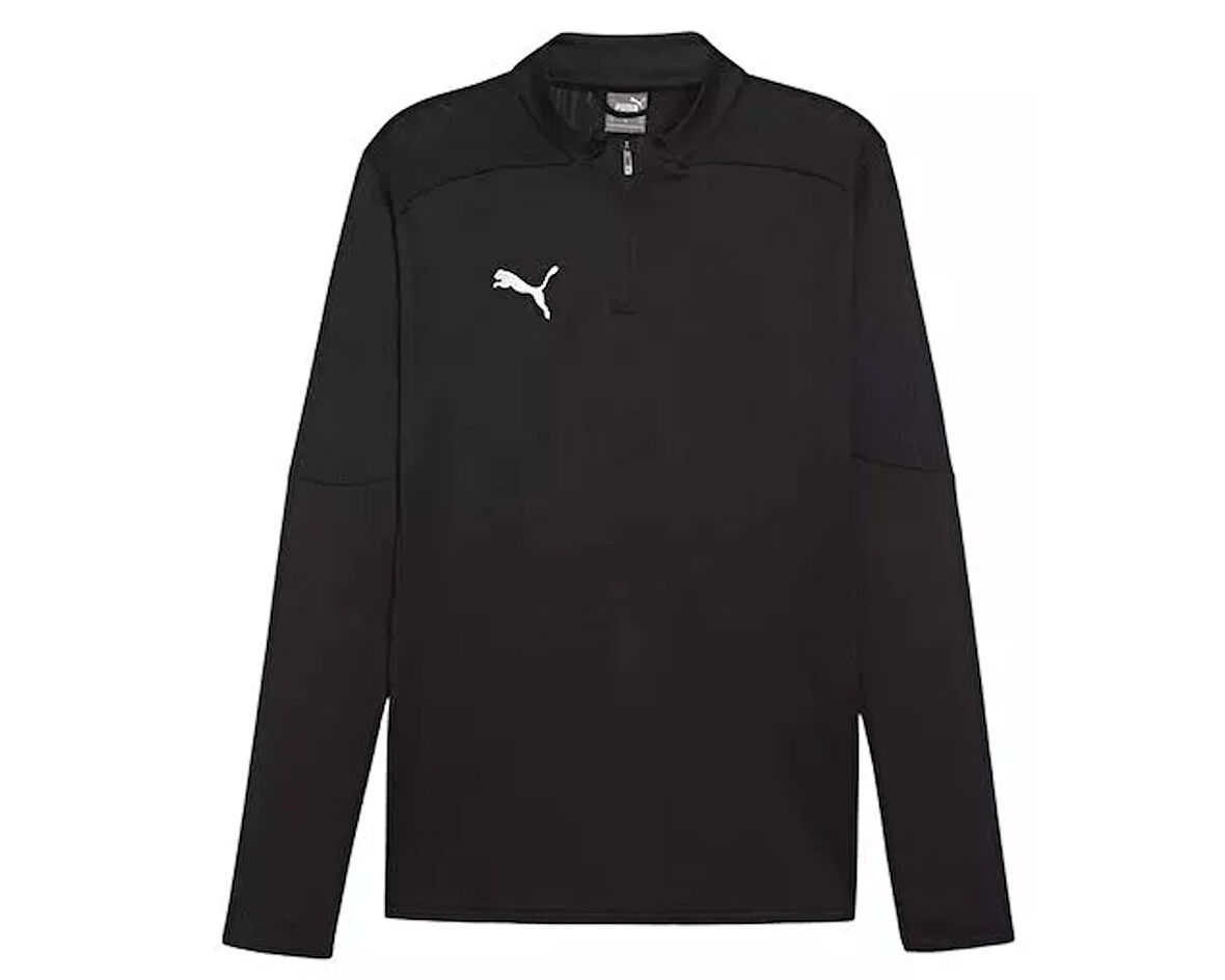 Puma Teamfinal Training 1/4 Zip Top Erkek Futbol Antrenman Uzun Kollu Üst 65855103 Siyah