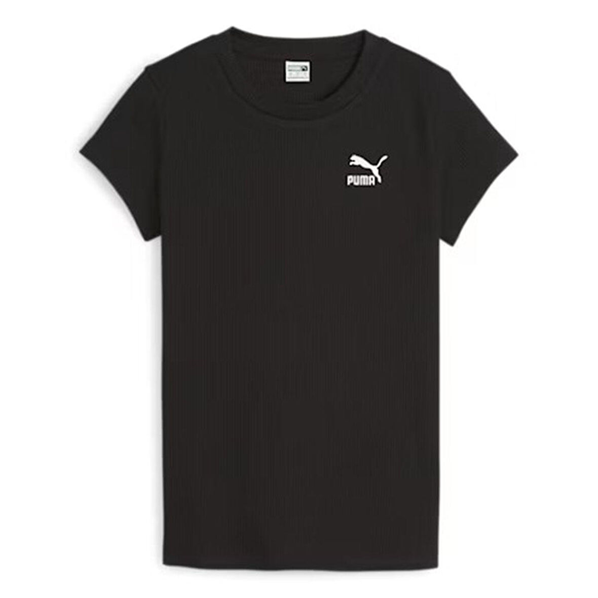 Classic Kadın Siyah Günlük Stil T-Shirt 62426401