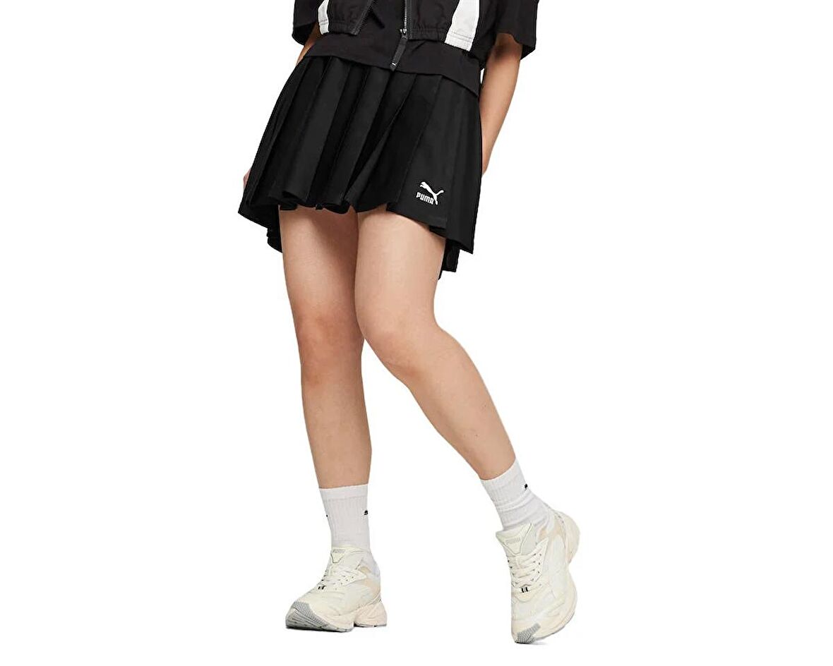 Puma Classics Pleated Skirt Kadın Günlük Etek 62423701 Siyah