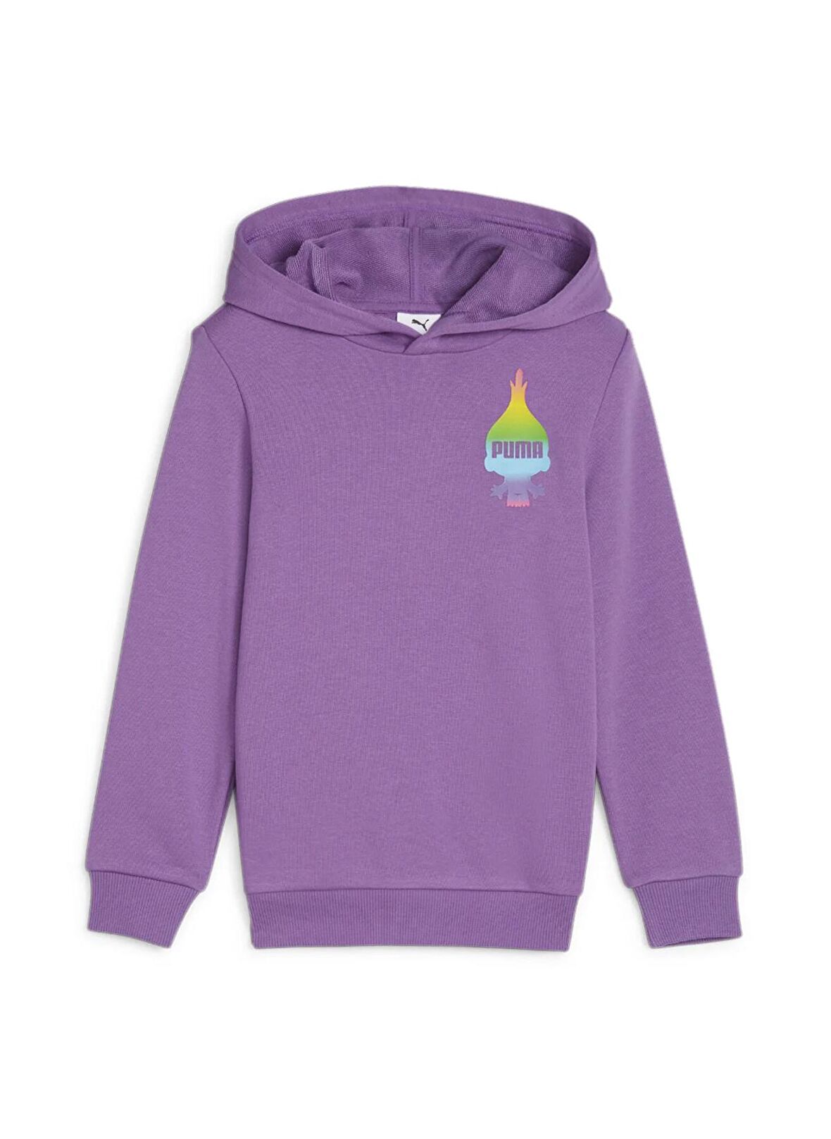 Puma Baskılı Kız Çocuk Mor Sweatshırt 62482650-PUMA X TROLLS Hoodie