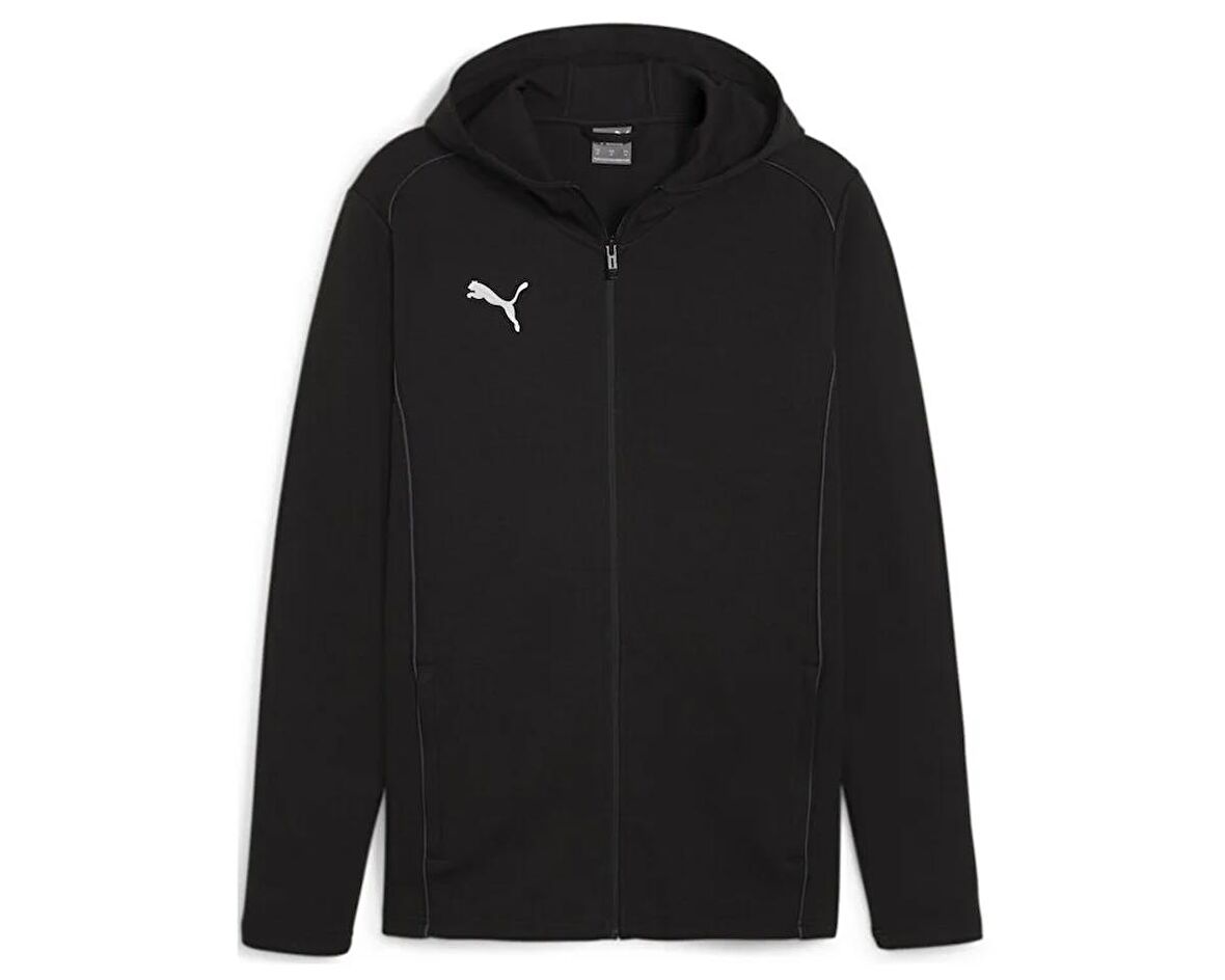 Puma Teamfinal Casuals Hooded Erkek Futbol Ceketi 65852803 Siyah