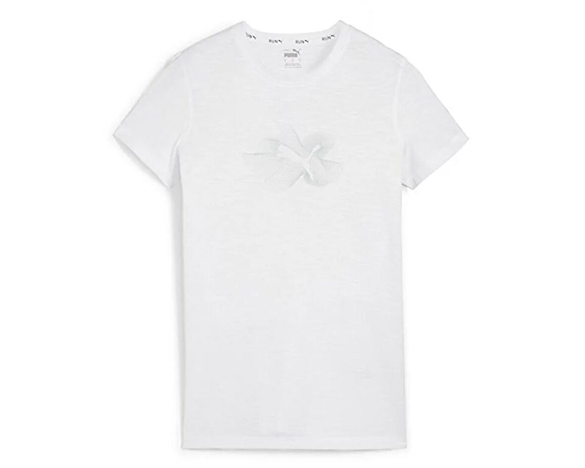 Puma Women's Radiant Run Tee Kadın Günlük Tişört 52512302 Beyaz