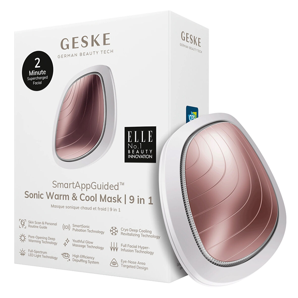 Titreşimli, Soğutma ve Isıtmalı, Led Terapili Yüz Maskesi Bakım Cihazı | Sonic Warm & Cool Mask 