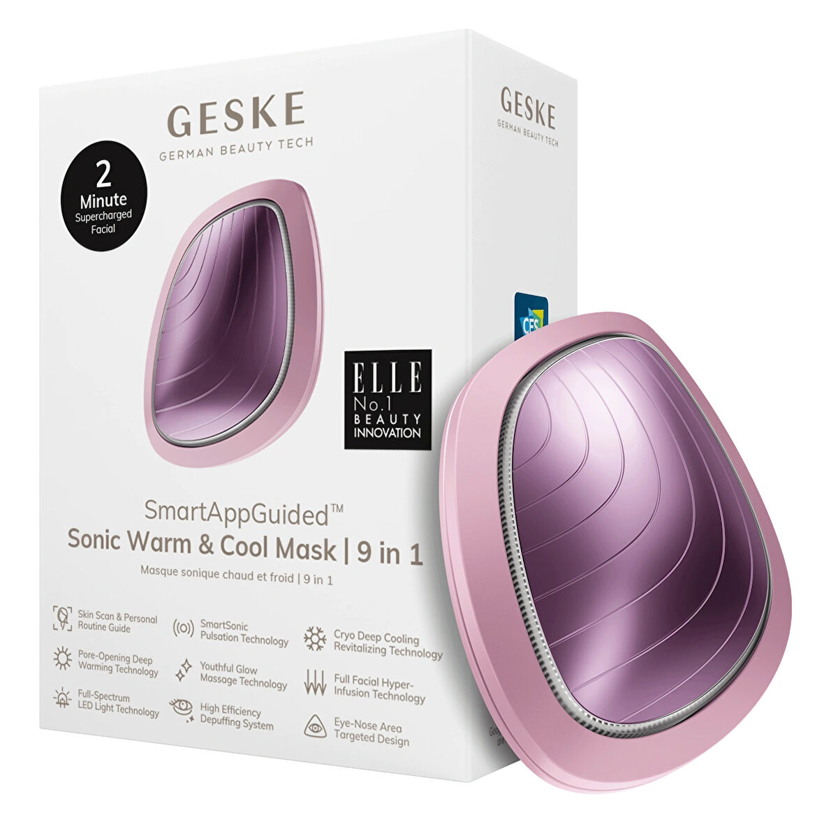 Titreşimli, Soğutma ve Isıtmalı, Led Terapili Yüz Maskesi Bakım Cihazı | Sonic Warm & Cool Mask 