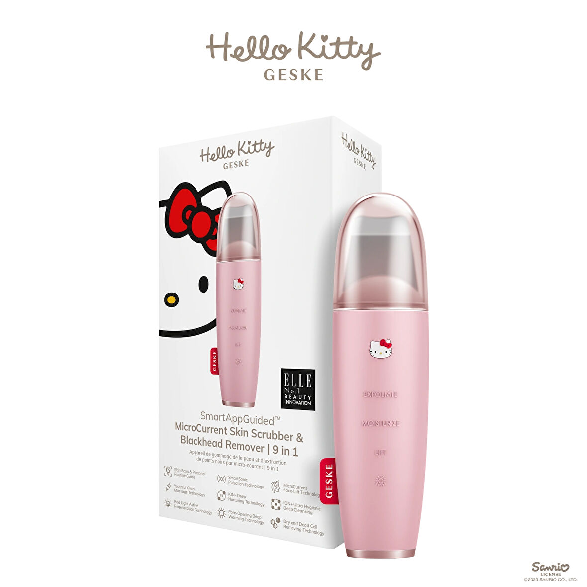  Hello Kitty Mikro Akım Siyah Nokta Temizleme Cihazı | MicroCurrent Skin Scrubber Blackhead Remover