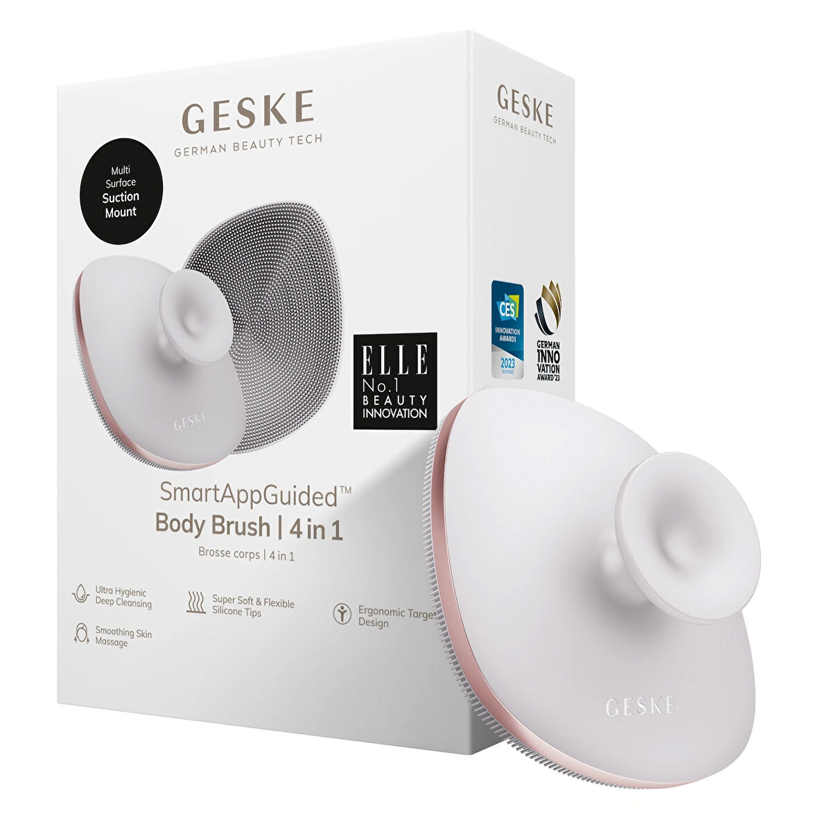 Metal Detaylı Yumuşak Silikonlu Vücut Temizleme Fırçası | Body Brush