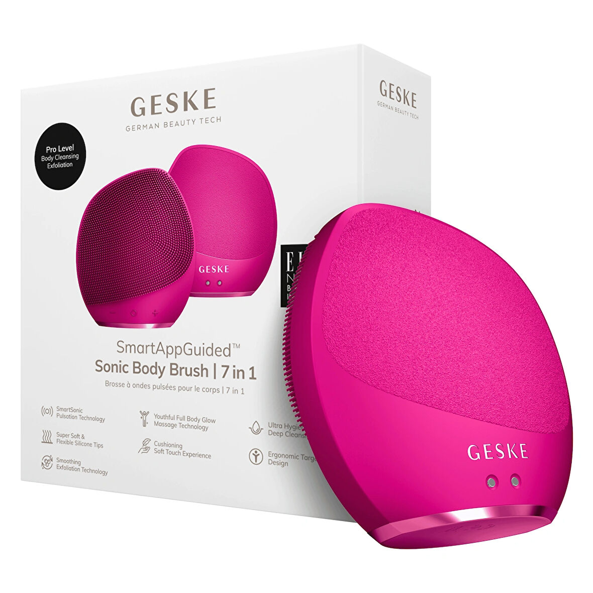 Titreşimli Vücut Fırçası Ve Yoğun Eksfoliyatör | Sonic Body Brush & Intensive Exfoliator
