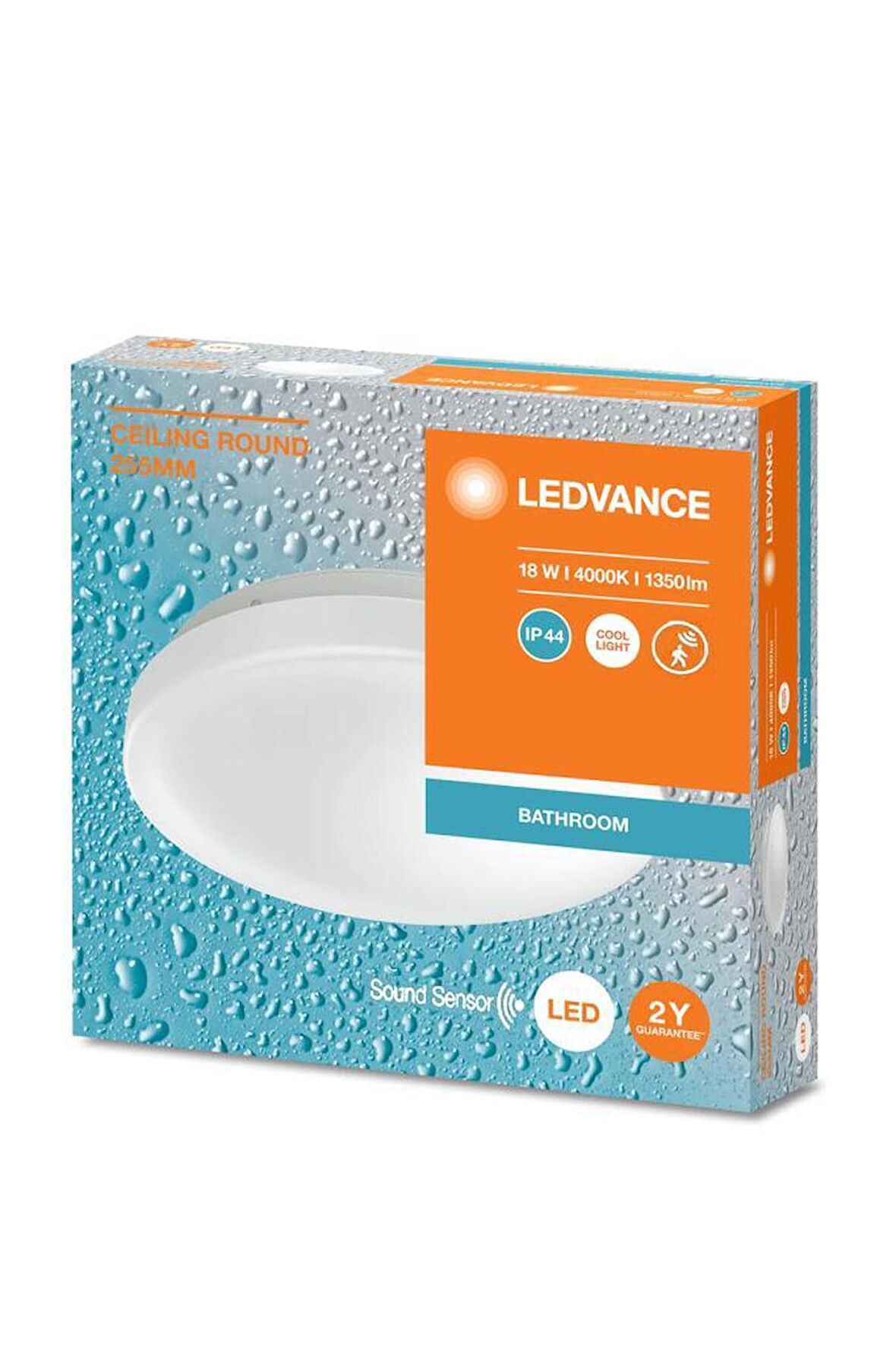 Ledvance 18W Ses Sensörlü Led Plafonyer 4000K Gün Işığı 25,5 cm Tavan Armatür