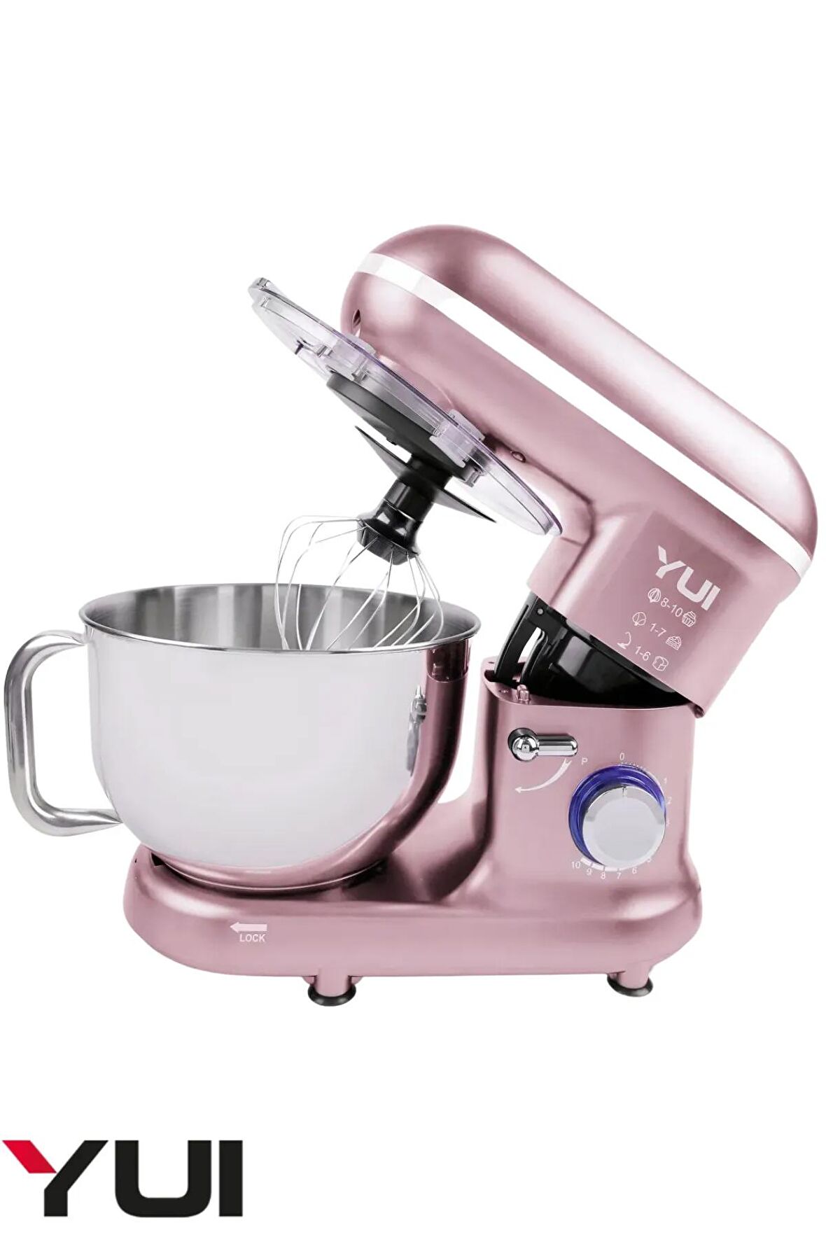 M108 Easy Chef Hamur Yoğurma Makinesi Stand Mikseri Rose Gold