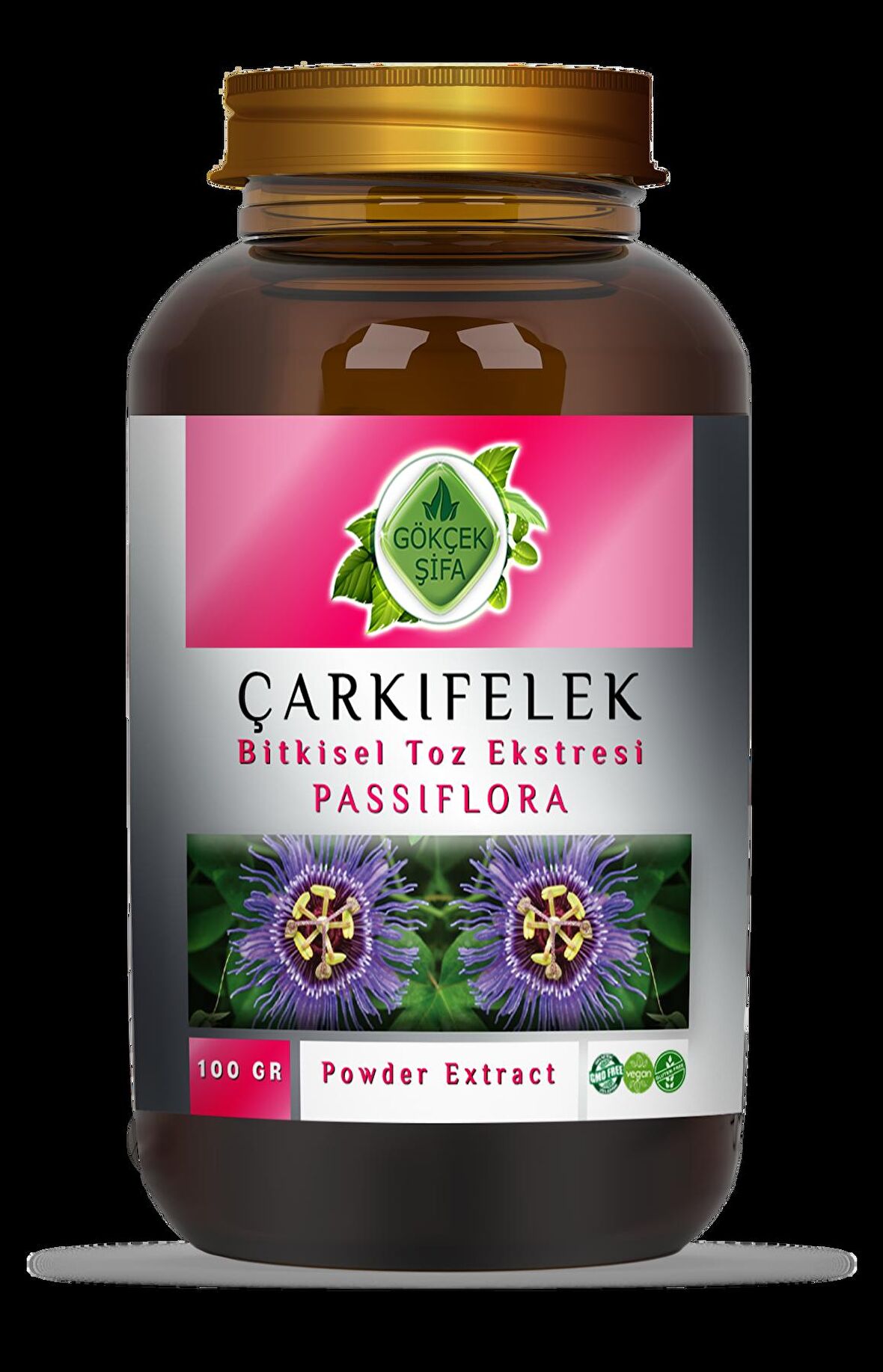 Passiflora (Çarkıfelek) Toz Ekstresi 100 Gr. Cam Kavanoz