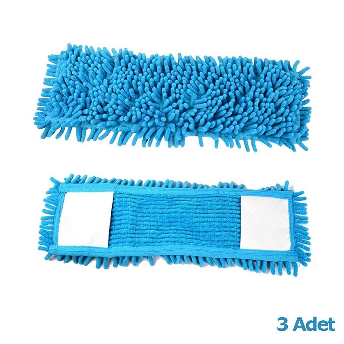 Cod-Ex Mikrofiber Islak Kuru Nemli Makarna Şönil Palet Tablet Mop Yedeği - 40 Cm. - 3 Adet