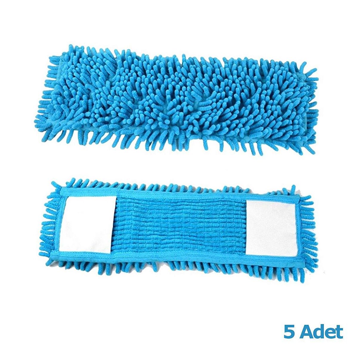 Cod-Ex Mikrofiber Islak Kuru Nemli Makarna Şönil Palet Tablet Mop Yedeği - 40 Cm. - 5 Adet