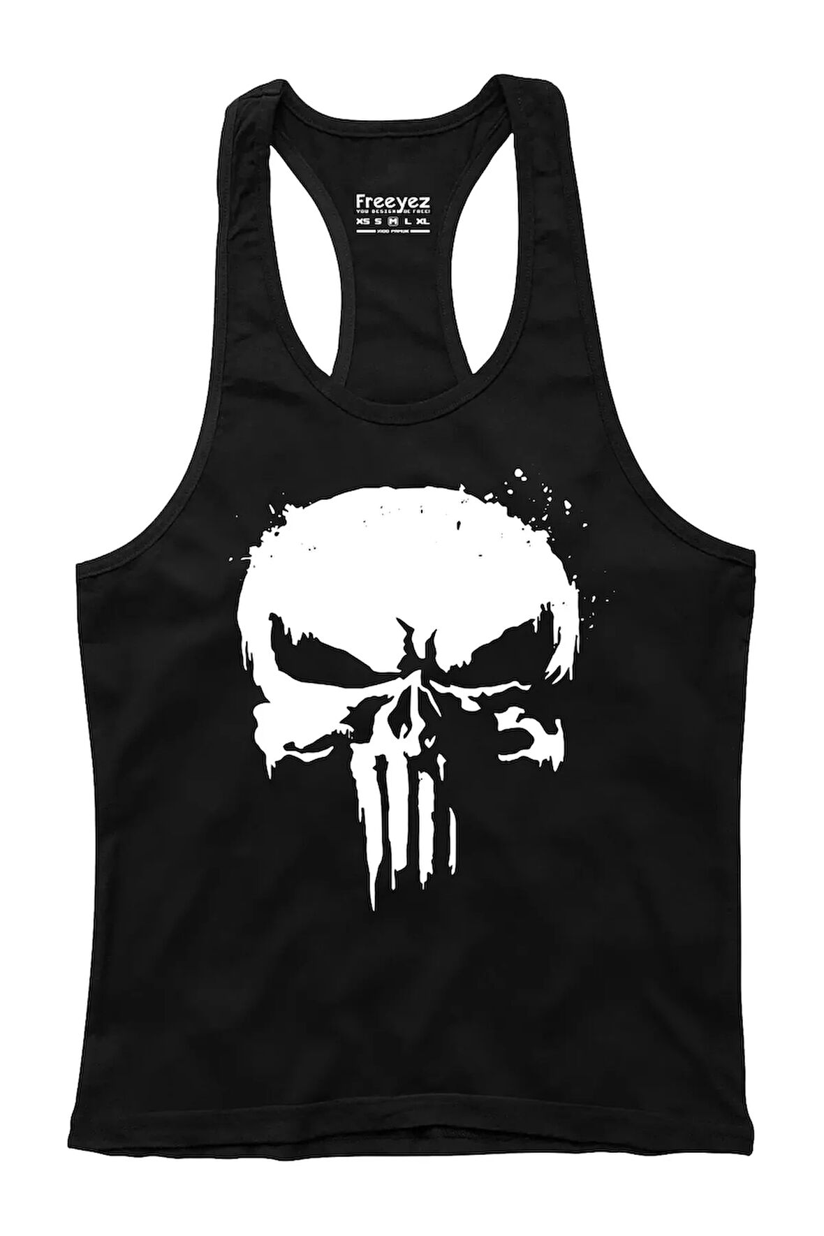 Punisher Gym Fitness Tank Top Pamuk Sporcu Atleti