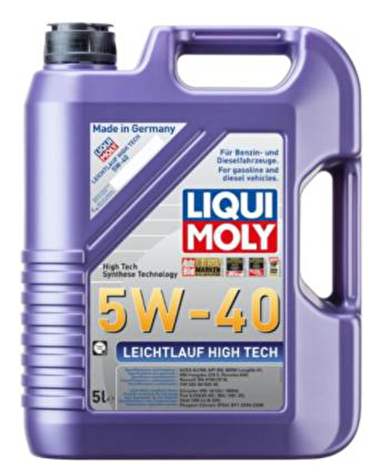 Liqui Moly Leichtlauf High Tech 5W-40 Tam Sentetik Benzin-Dizel Motor Yağı 