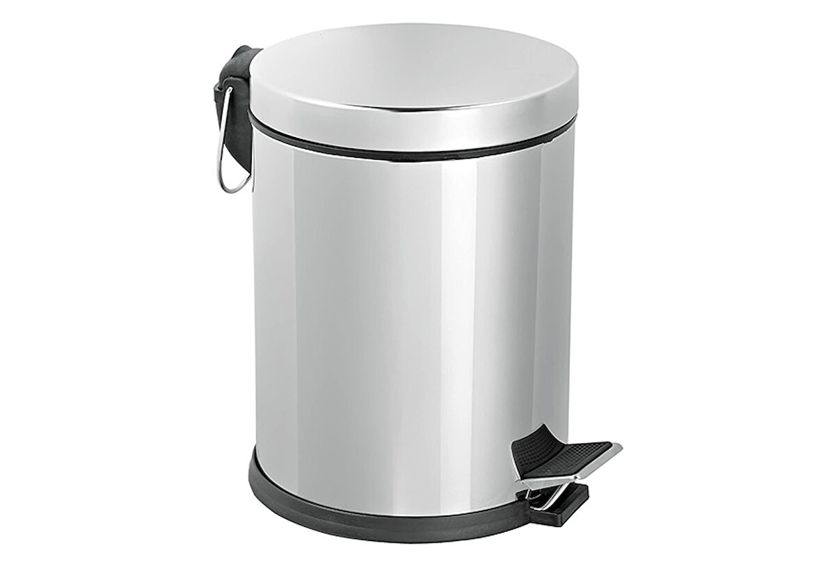 İzmir Fırça Luna 16  lt. paslanmaz pedallı  çöp kovası - 4100559523
