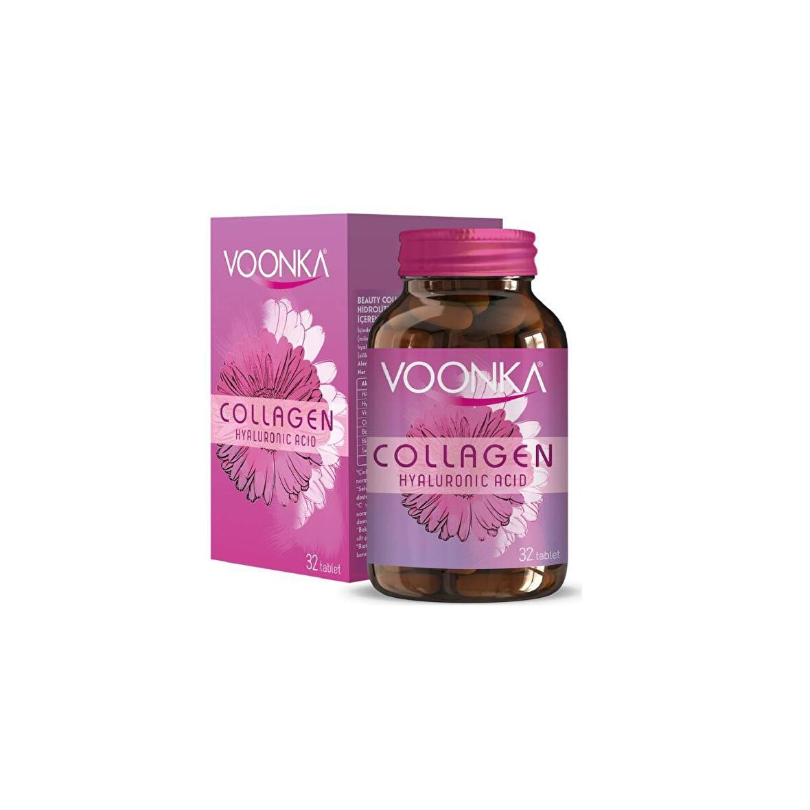 Voonka Collagen Hyaluronic Acid Kollajen 32 Tablet