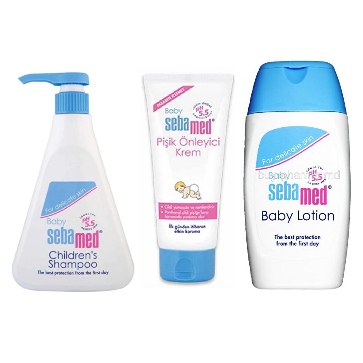 Sebamed Bebek 3'lü Bakım Seti ( Şampuan 500ml - Bebek Losyonu 200ml - Pişik Kremi 50ml )