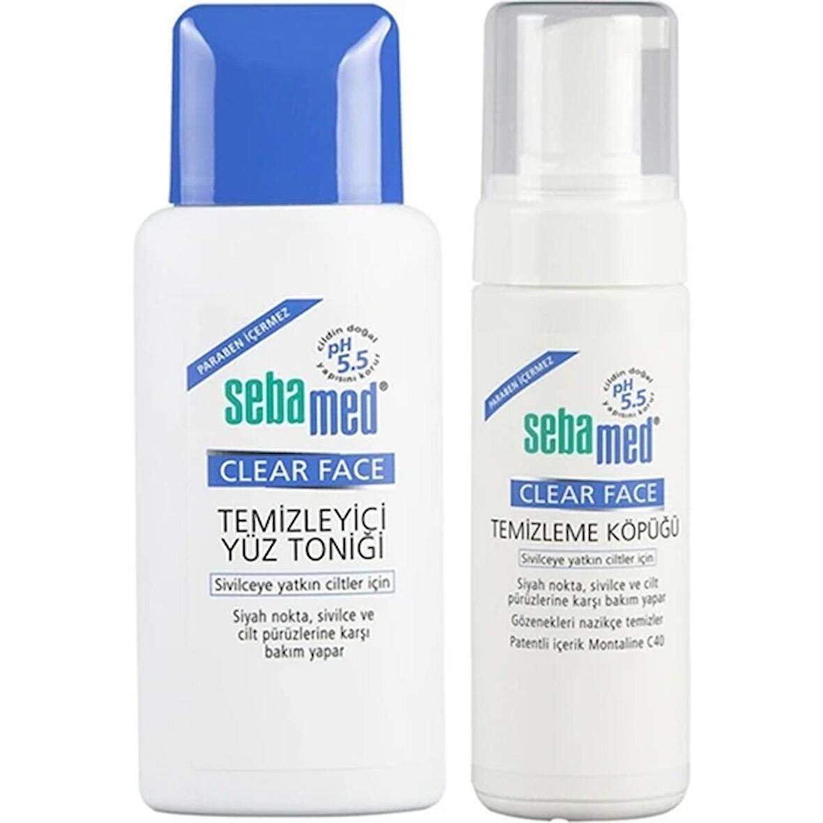 Sebamed Clear Face Yüz Temizleme Köpüğü 150 ml + Yüz Temizleme Toniği 150ml