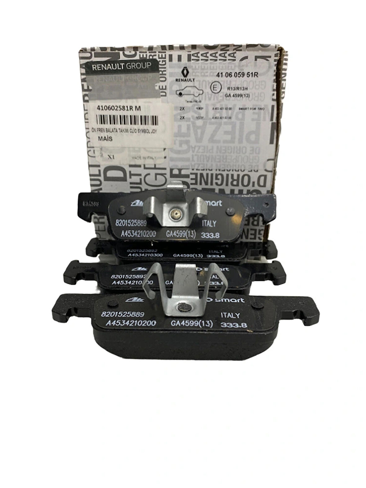 Ön Fren Balata Takımı Renault Clio 4 Symboll Joy Dacia Sandero 2 Logan 2 (İnce Tip) 410602581R MAİS