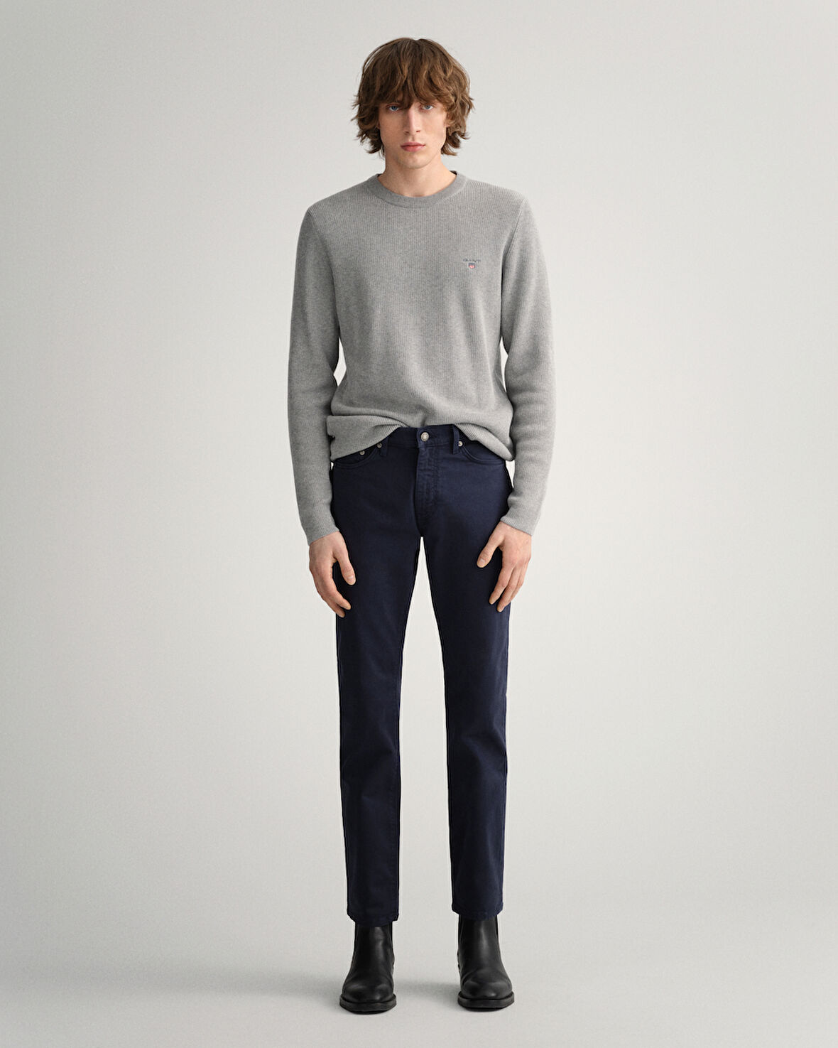 GANT Erkek Lacivert Slim Fit Hayes Pantolon
