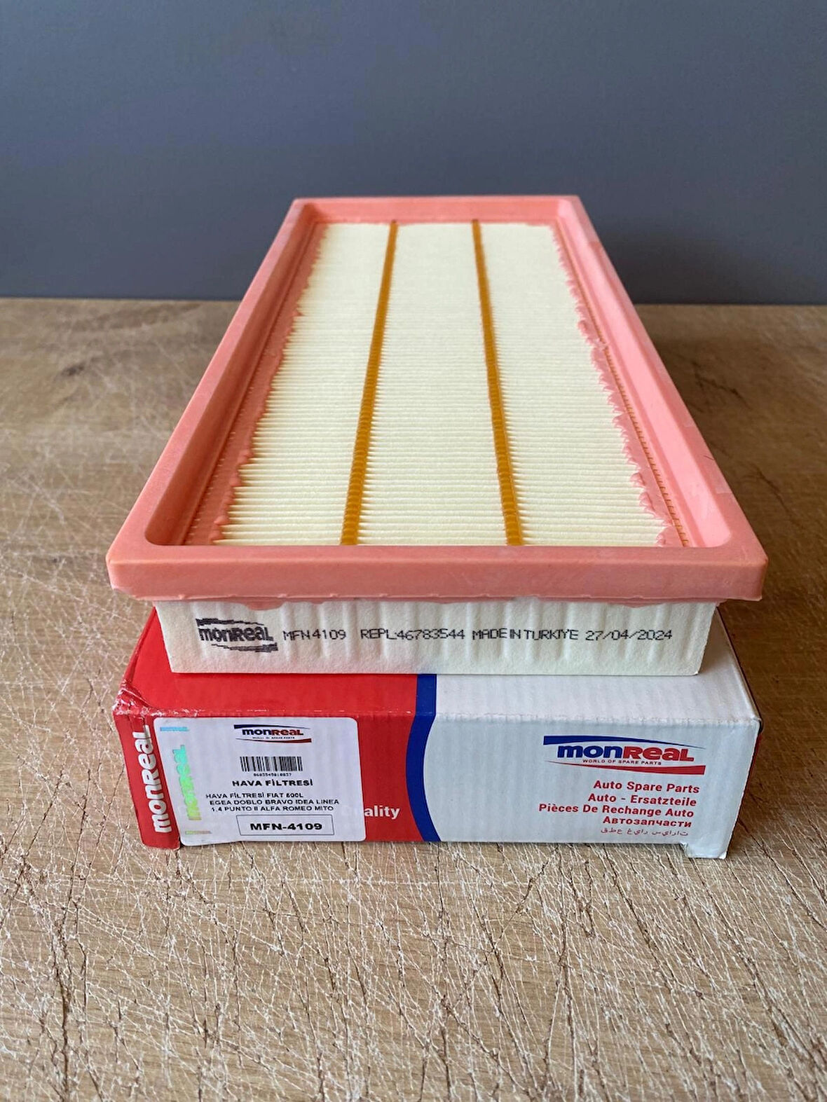 Monreal MFN-4109 Hava Filtresi Fiat 500 1.4 BRAVO 1.4 DOBLO 1.4 LINEA 1.4 PUNTO II 1.4 TIPO 1.2 51775340E