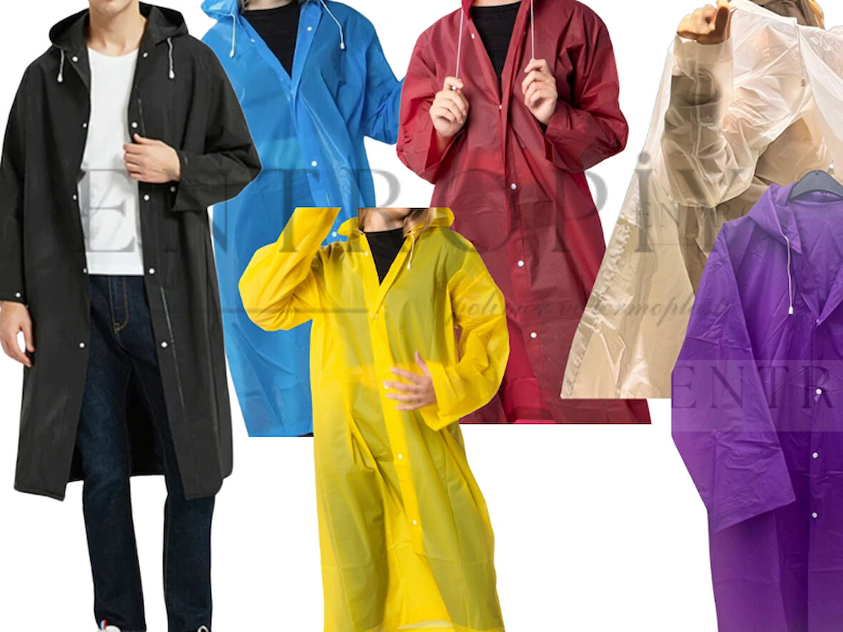 Taşınabilir Su Geçirmez Yağmurluk Kadın Erkek – Katlanabilir, Bisiklet / Kamp / Yürüyüş  Motorcular Scooter Pazar Seyahat Şelale  Kano İçin