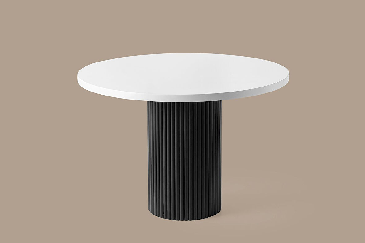 Nova MDF Cilalı Oval Mutfak Masası 110cm  