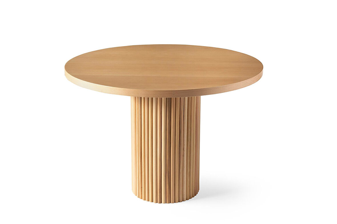 Nova MDF Cilalı Oval Mutfak Masası 110cm  