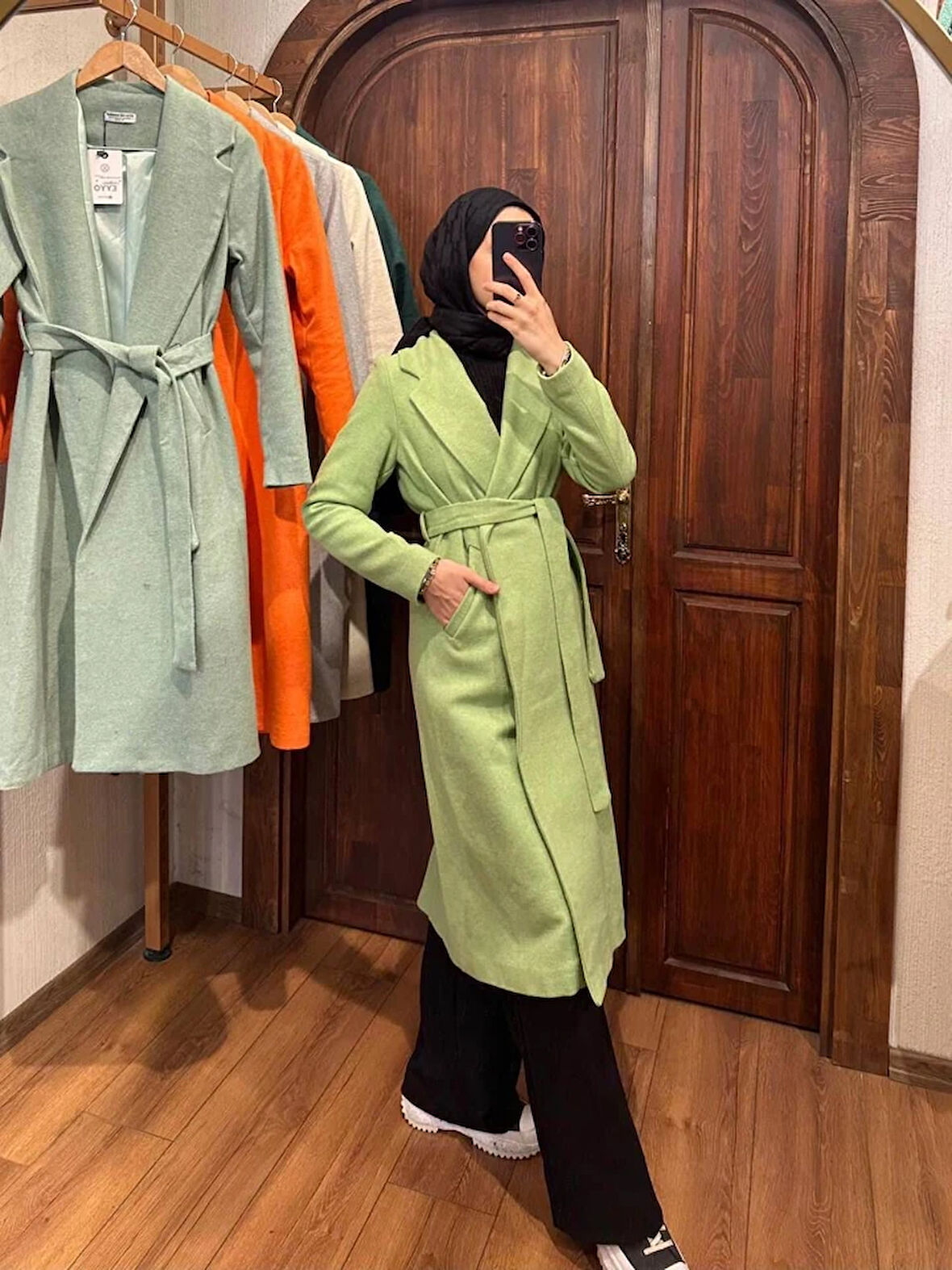 Zena Uzun Kaşe Kaban TNS-4116