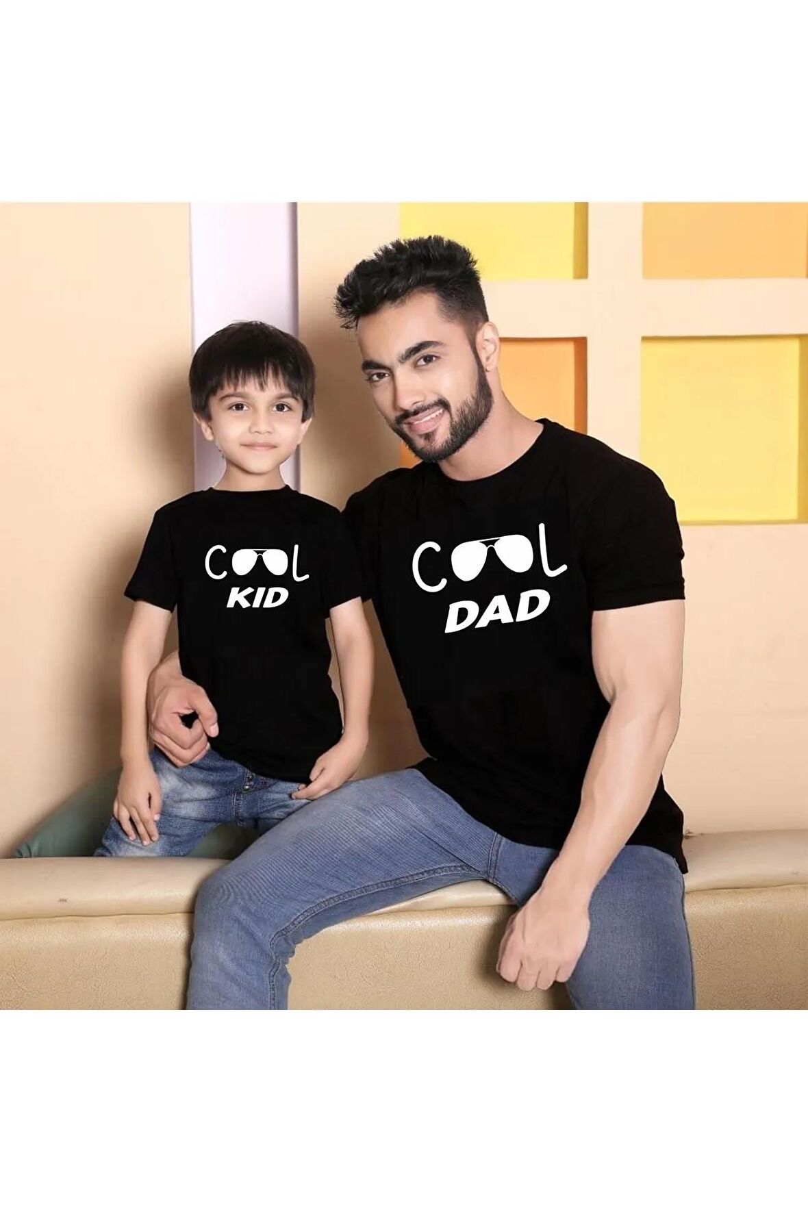 Cool Dad Cool Kıd Kombin Tshirt(tek Ürün Fiyatıdır Kombin Yapmak Için 2 Adet Sepete Ekleyiniz)
