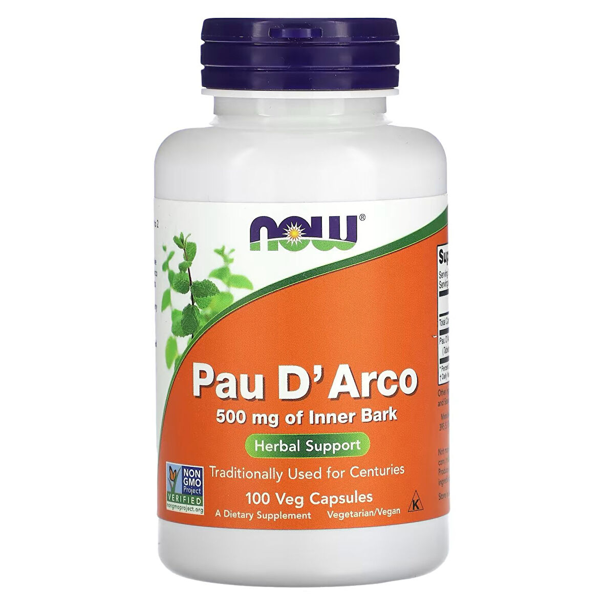 Pau D' Aeco 500 mg of ınner bark  100 veg kapsül