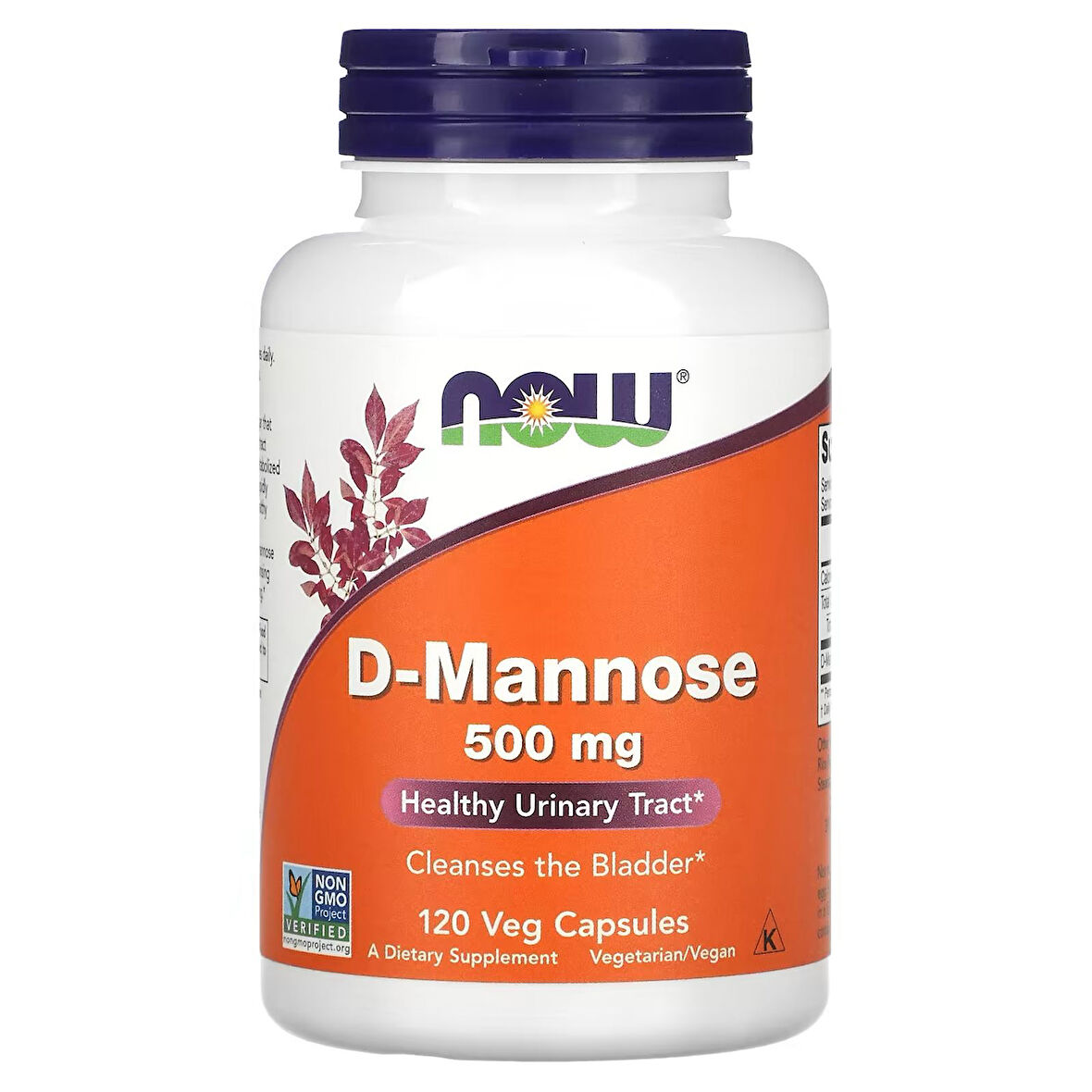 D-Mannose urinary support 500 mg 120 veg kapsül