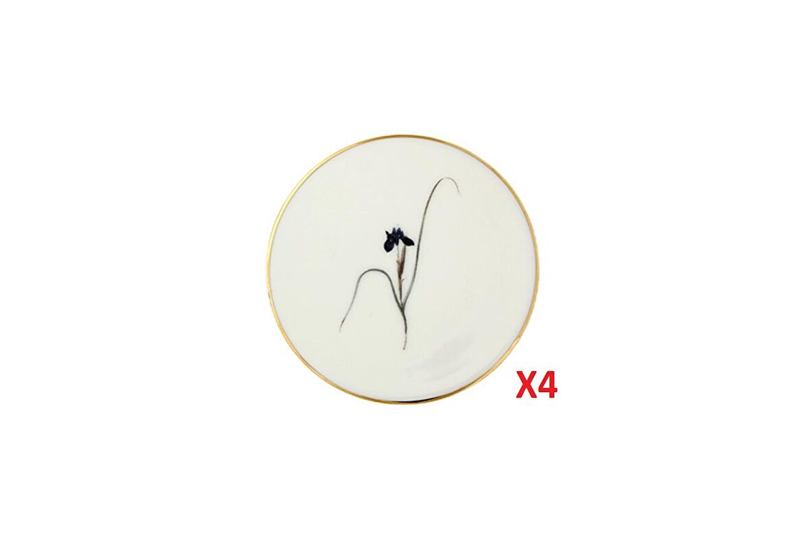 Porland Botanical Desen Bardak Altlığı 10cm 4'lü 04ALM006633