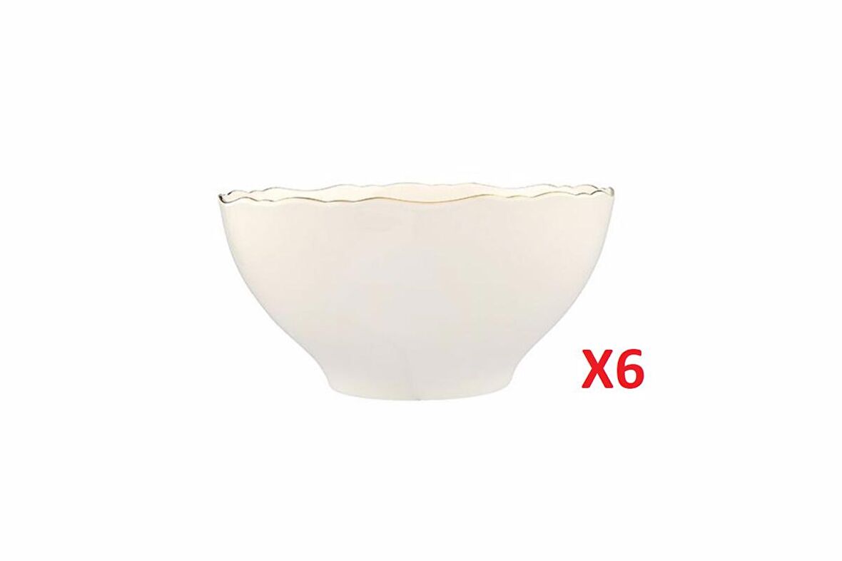 Porland Altın Yaldız Kase 22cm 6'lı 04ALM007411