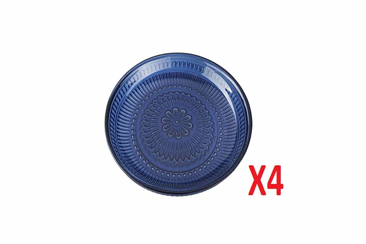 Porland Lina Lacivert Tabak 12 cm 4'lü 04FIA002586