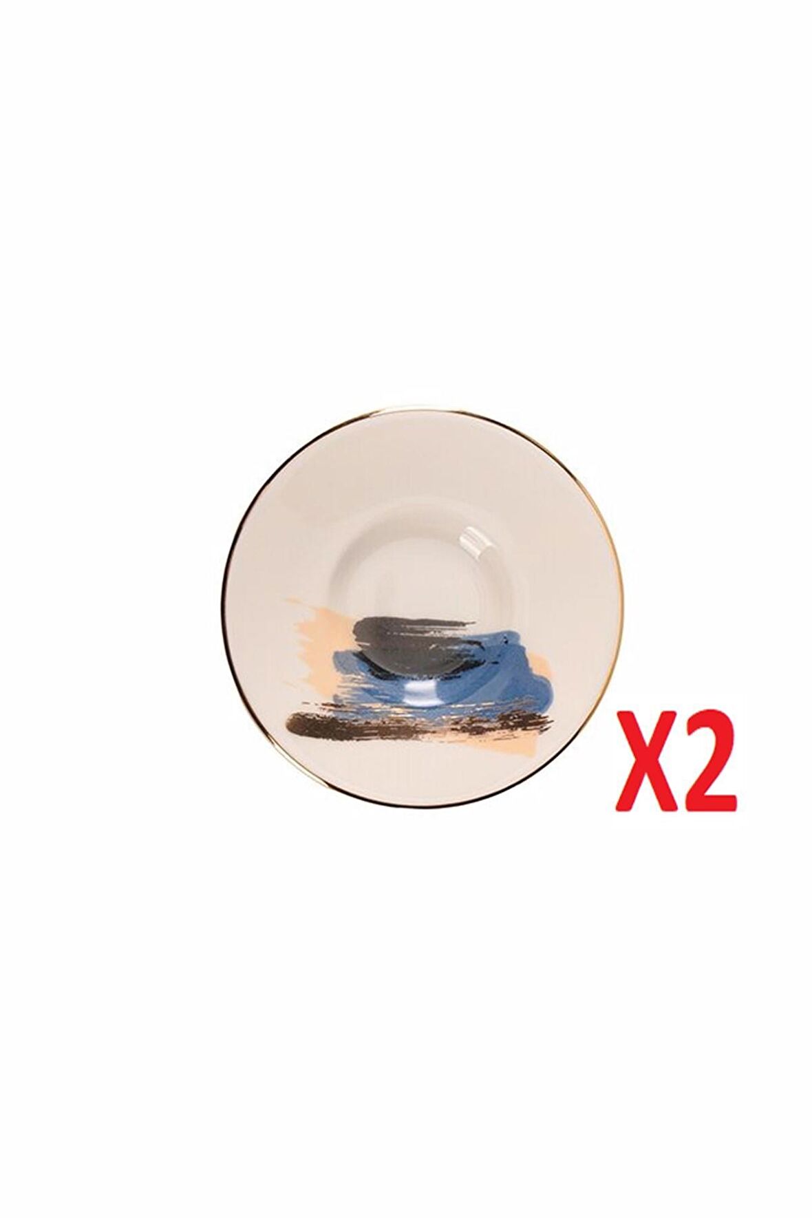 Porland Dash Desen Çay Tabağı 11cm 2 li 04ALM008506