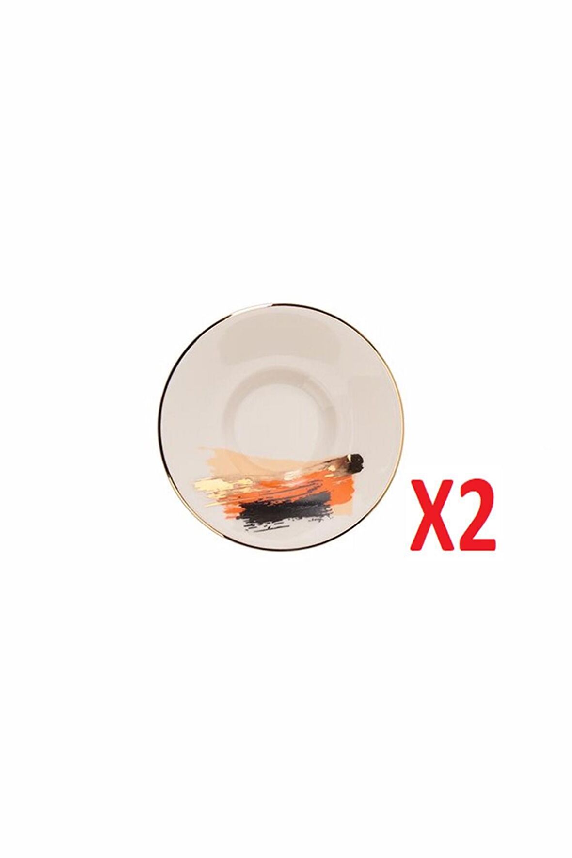 Porland Dash Desen Çay Tabağı 11cm 2 li 04ALM008510