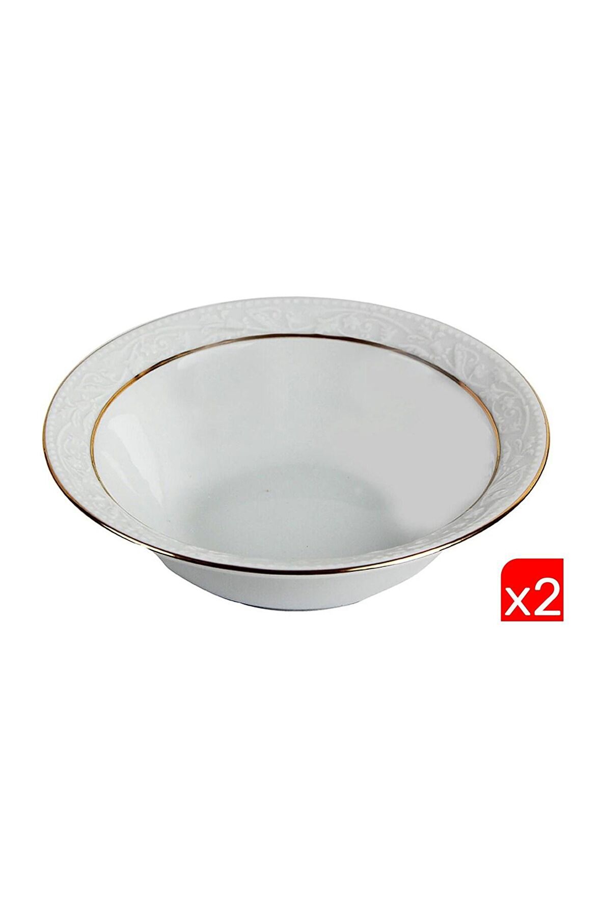 Porland Hazan Altın Yaldız Kase 15cm 2 li 04POR031042