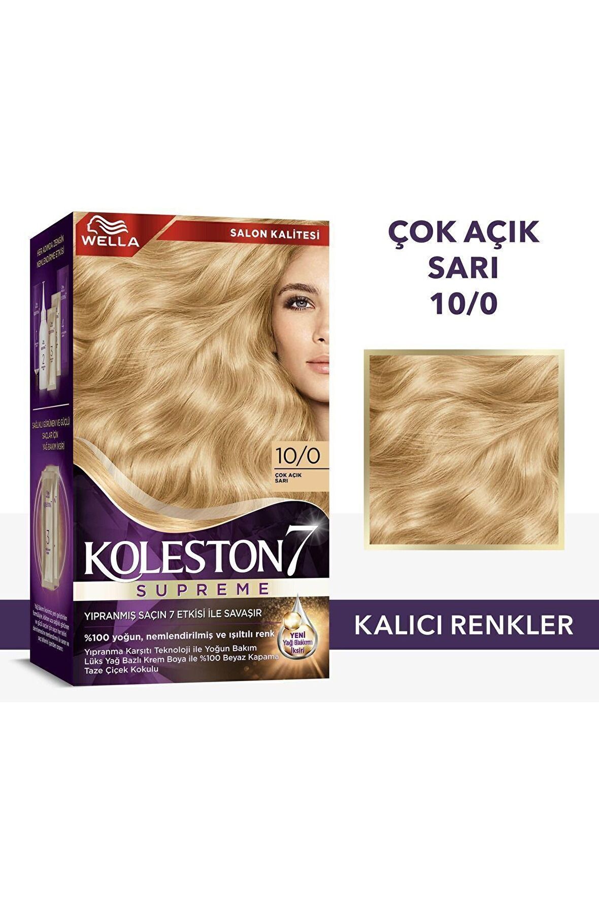 Koleston Supreme Kit Saç Boyası 10/0 Çok Açık Sarı