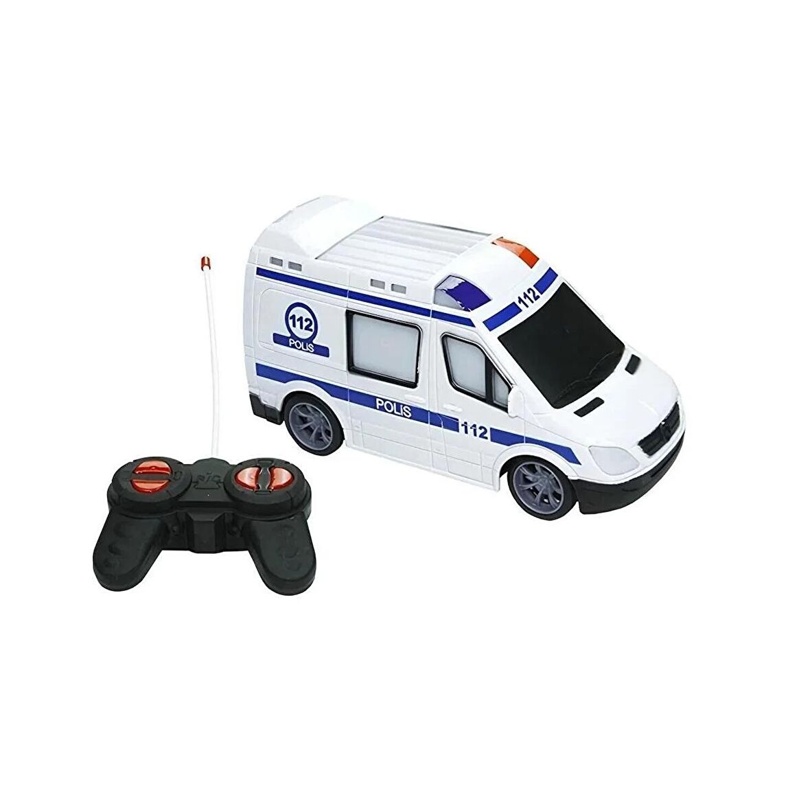 27mhz Uzaktan Kumandalı 1:18 Ölçek Işıklı Polis-Jandarma-İtfaiye-Ambulans Arabası