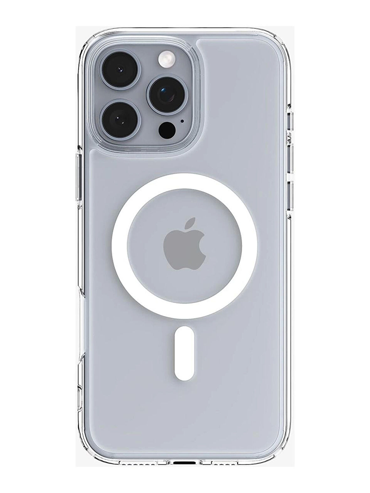 iPhone 16 Pro Uyumlu Kılıf Crystal MagSafe Özellikli Şeffaf Kapak