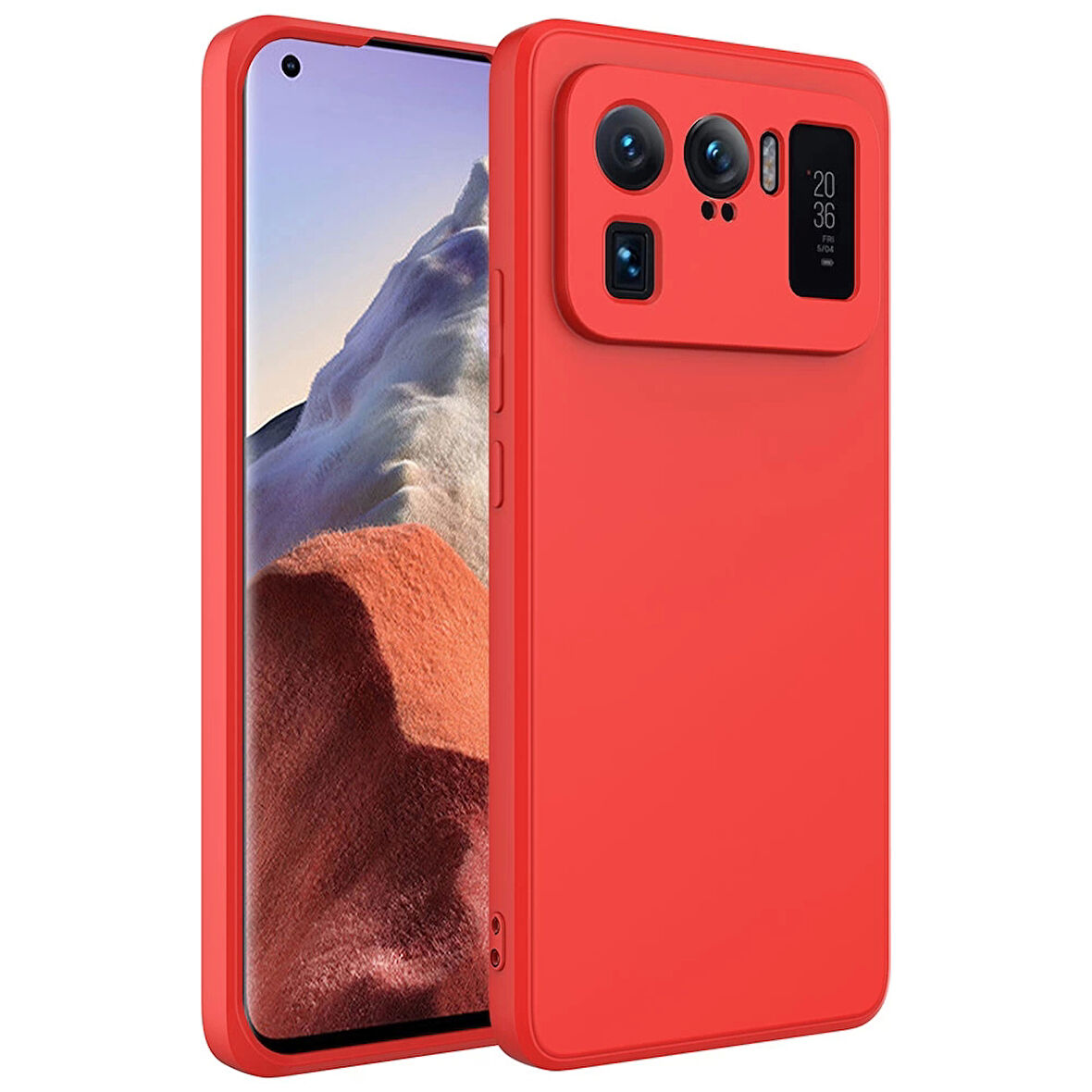 Xiaomi Mi 11 Ultra Uyumlu Kılıf İç Yüzeyi Kadife Lansman Kapak