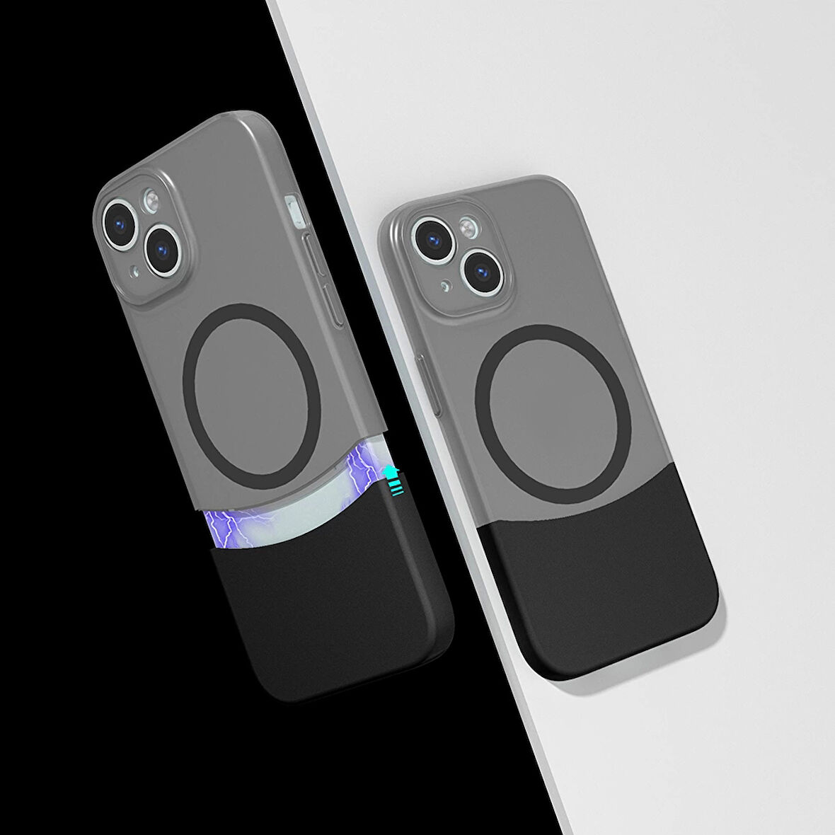 Apple iPhone 13 Uyumlu Kılıf M-Safe Şarj Özellikli Mıknatıslı Double Kapak