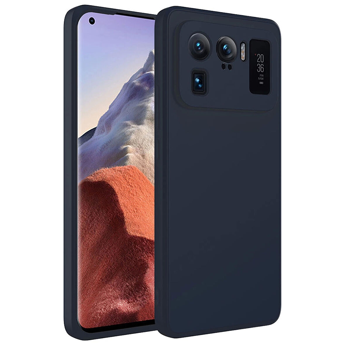 Xiaomi Mi 11 Ultra Uyumlu Kılıf İç Yüzeyi Kadife Lansman Kapak