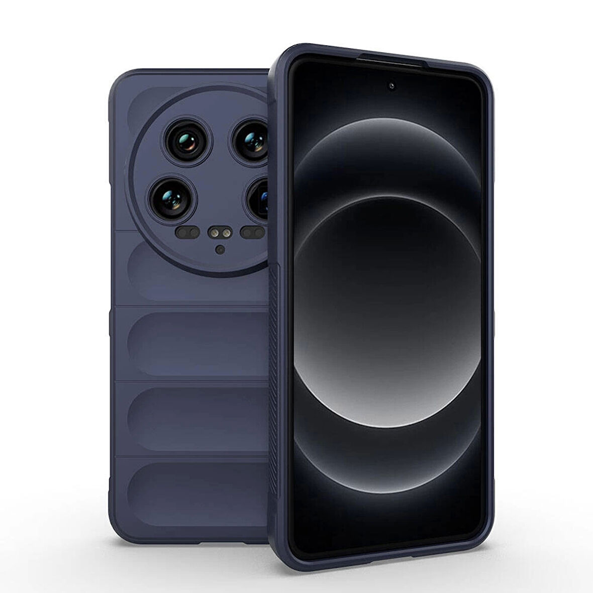 Xiaomi Mi 14 Ultra Uyumlu Kılıf Esnek TPU Oyuklu Arka Yüzey Tasarımlı Etnik Silikon Kapak