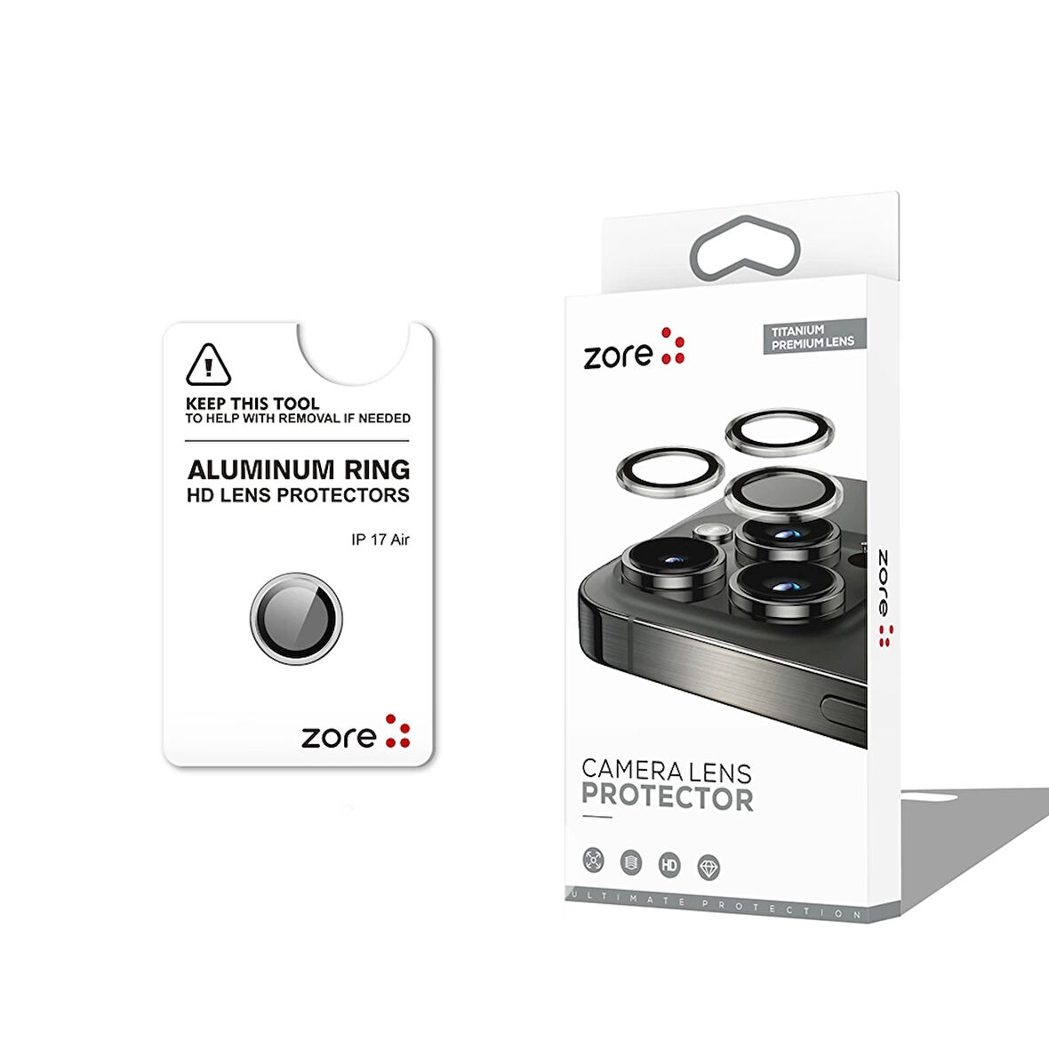 Apple iPhone 17 Air Uyumlu Premium Safir Parmak İzi Bırakmayan Anti-Reflective CL-12 Kamera Lens Koruyucu